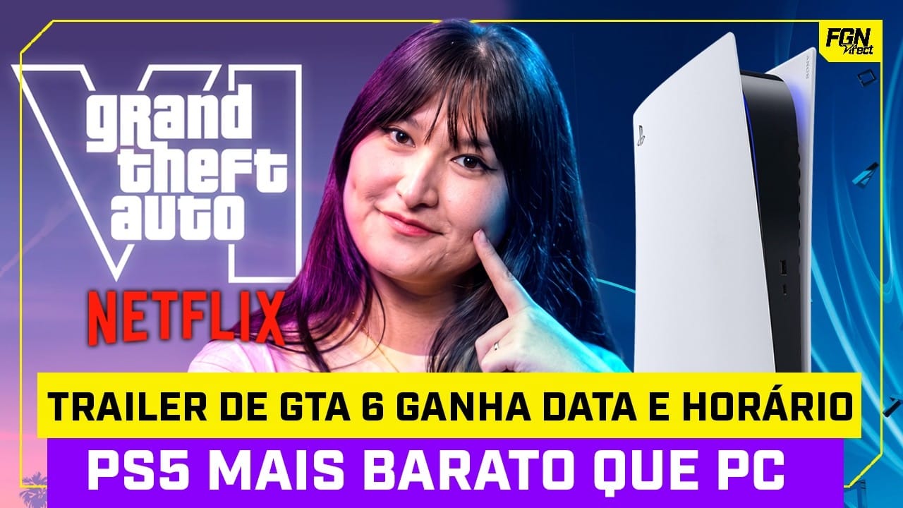 GTA 6 ganha trailer oficial e PS5 fica mais barato que um PC gamer